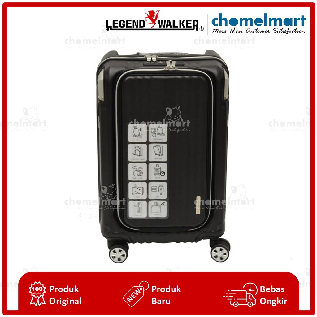 Legend Walker 20 Inci Koper Blade Zipper – Hitam