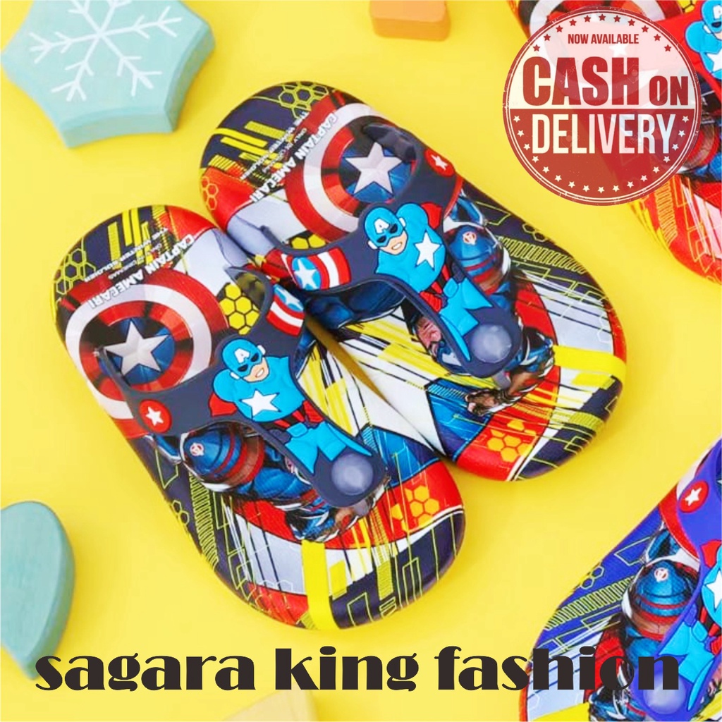 SENDAL ANAK TALI IKAT BELAKANG keren motif spiderman