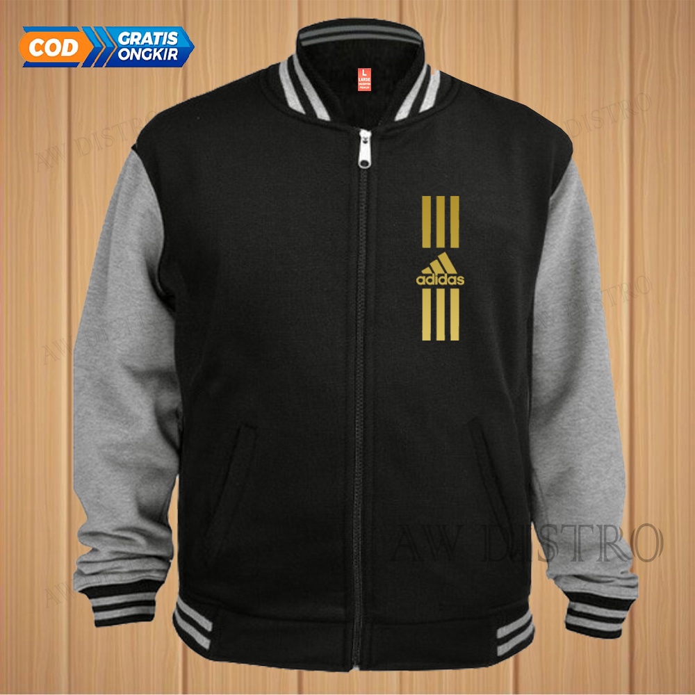 COD Jaket Baseball Varsity Distro Adds Text Gold Premium Quality