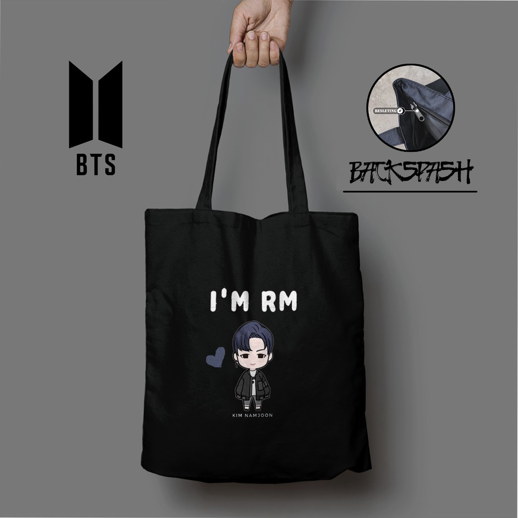 TOTEBAG BTS CHIBI LUCU KPOP BISA CUSTOM