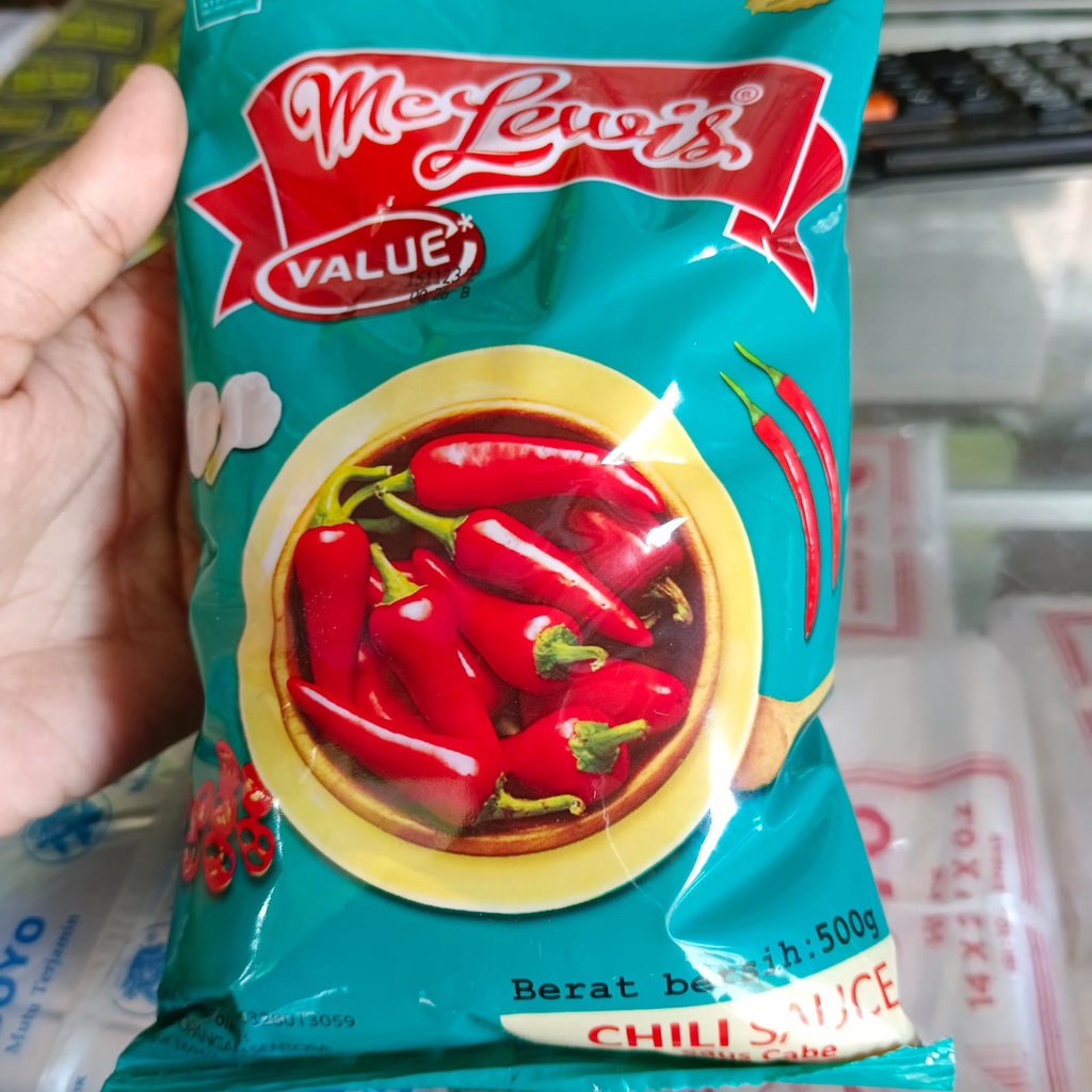 

Saos Bantal Mc Lewis / Chili dan Tomat / Sauce Value Murni Original 100%