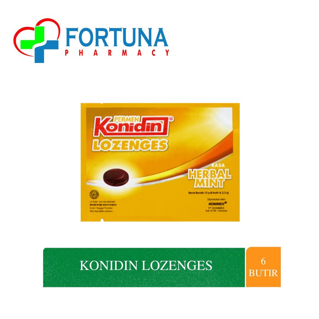 

PERMEN KONIDIN LOZENGES RASA HERBAL MINT