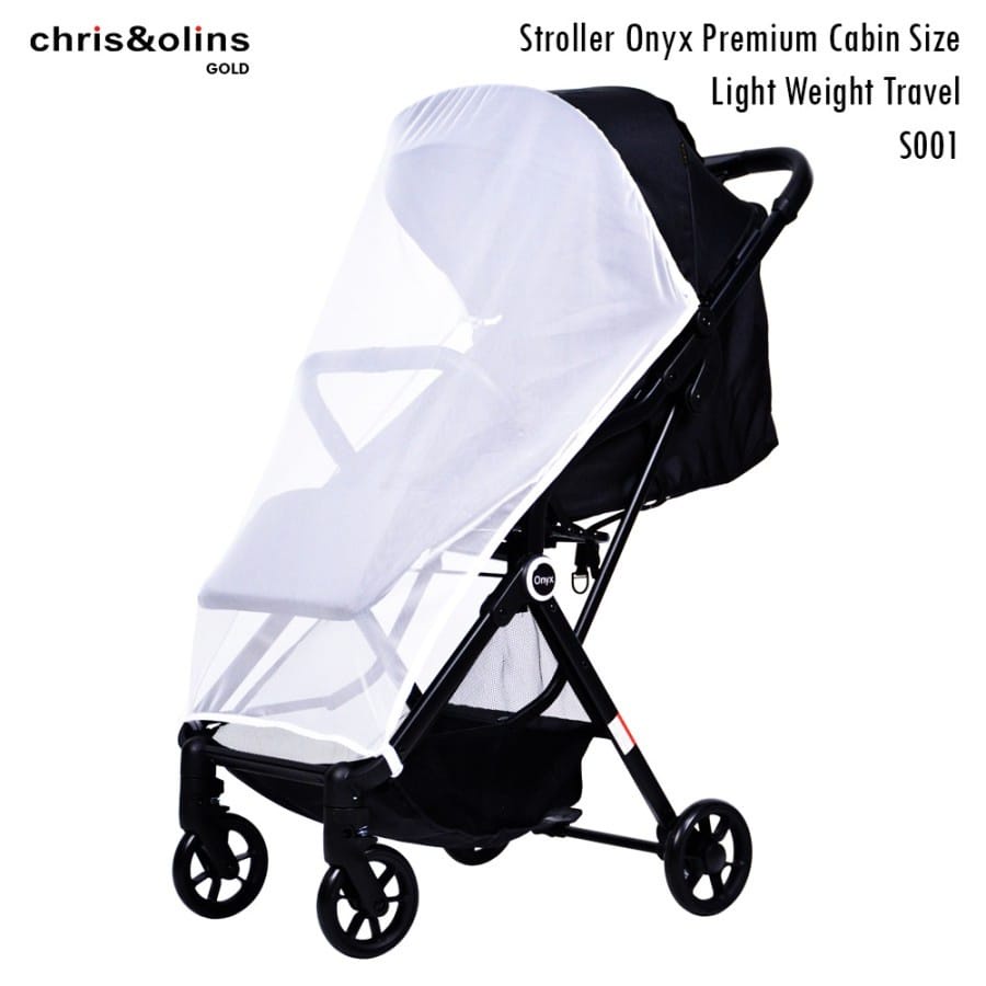 Chris Olins Stroller Onyx S001 - Kereta Dorong Anak Cabin Size (B/SCO-S001)