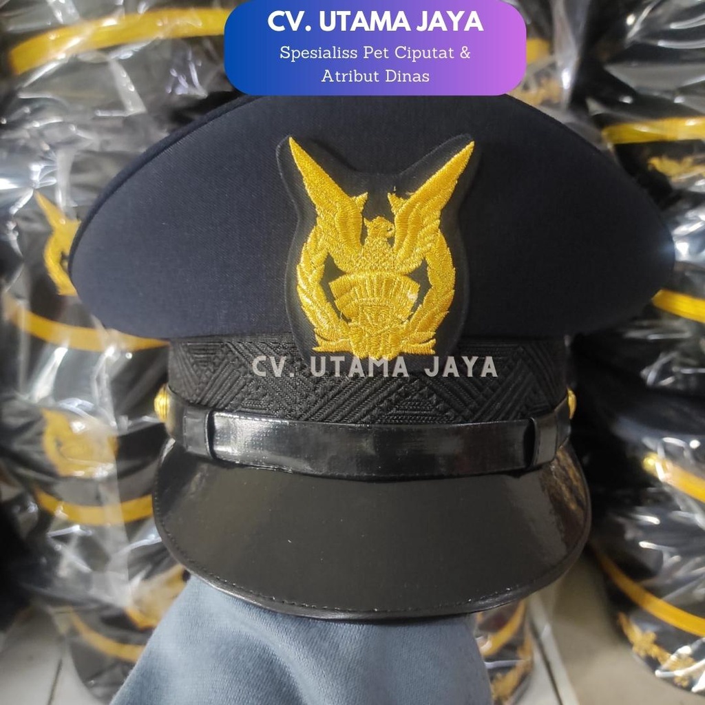 Topi Pet PDU Bintara Tamtama TNI AU Angkatan Udara PDU PDH Utama Jaya Ciputat