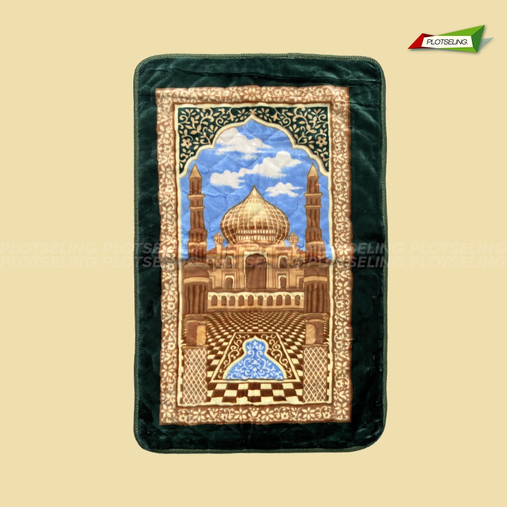 Sajadah Turkey Tebal PRAYER MAT Emboss Ukuran 70 x 110 cm Sejadah Ibadah Sholat Besar Tebal Motif