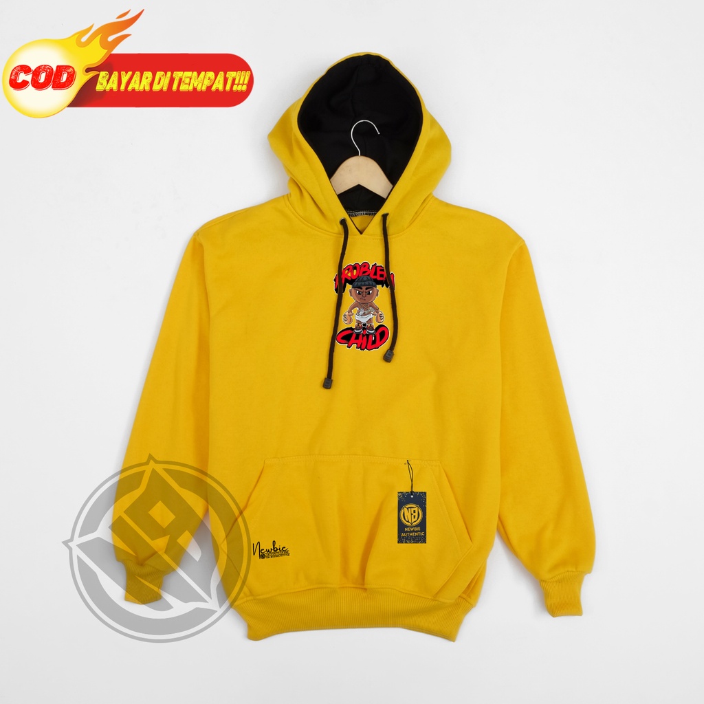 Sweater Hoodie Premium Pria Distro Gambar Problem Warna Kuning Original Tebal Size M L XL XXL Hodie Laki Hight Quality Local Brand Newbie Aesthentic