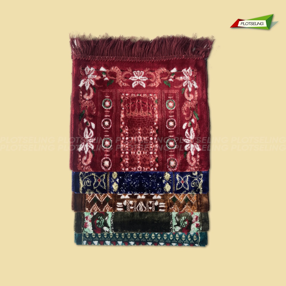 Sajadah Turki Tebal Mini Travel AL ARABIA GOLD SPIEGEL Ukuran 33 x 58 cm Sajadah Praktis Salat Hari Raya Premium