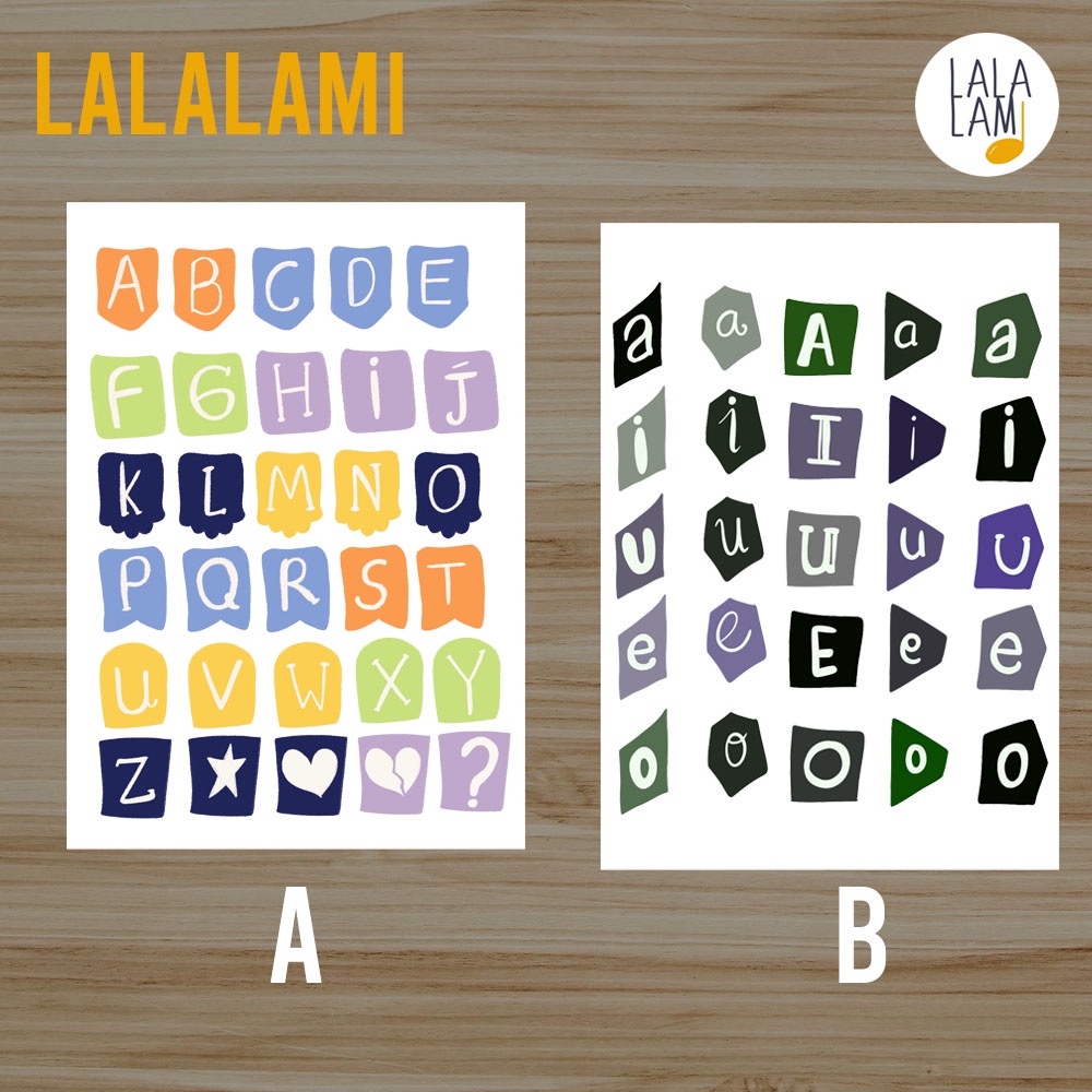 

Stiker Alfhabet Glossy, Stiker Nama Huruf, Stiker Lucu Aesthetic