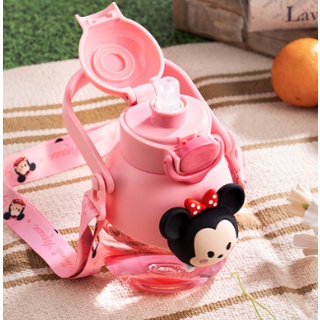 DISNEY ORIGINAL WATERBOTTLE STRAW SQUISHY 760ML WD4504