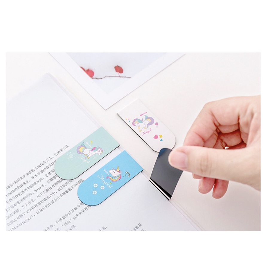 【GOGOMART】Magnet Bookmark Pembatas Buku / Penanda Halaman Buku Magnetic