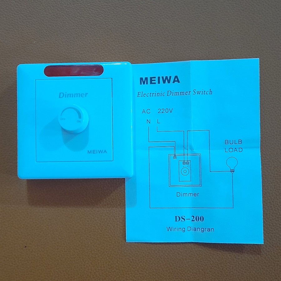 Dimmer Lampu Meiwa AC 220 V/Saklar Pengatur Cahaya Lampu