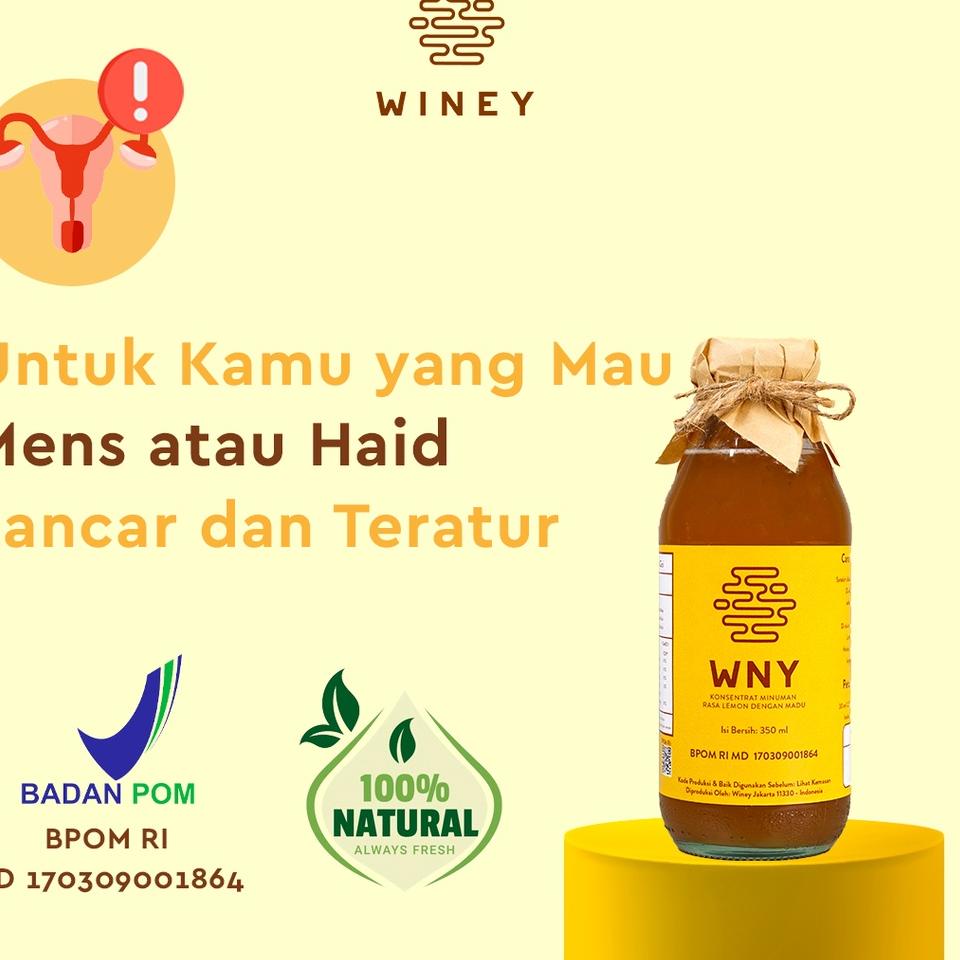 

[KODE 77] WNY | Atasi Mens atau Haid Tidak Teratur | Winey Healthy Drink | Madu Hutan + Sari Lemon + Cuka Apel Halal | BPOM | Atasi Mens atau Haid Sakit | Pelacar Mens | Pelancar HaidBERGARANSI