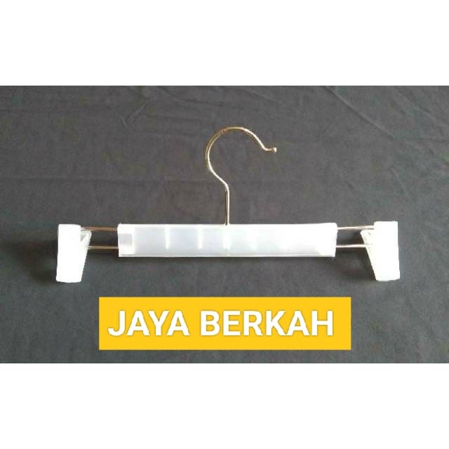 ( JB99 ) Hanger gantungan baju jepit plastik besi celana harga (1 pcs)