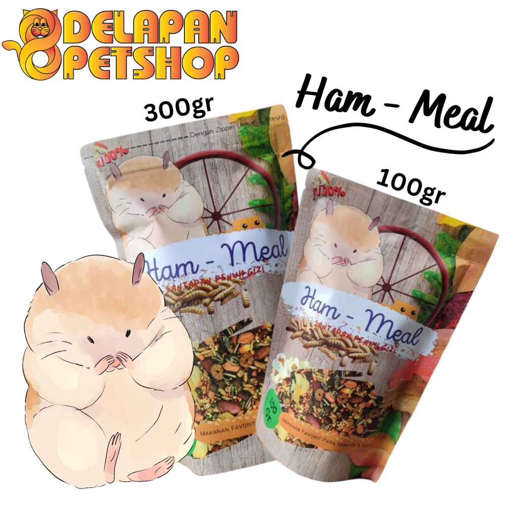 Ham-Meal Makanan Pakan Hamster dan Gerbil / Hamster Food / Hamsfood