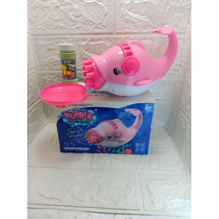 Mainan Anak Pistol Air Sabun Lumba Lumba Bubble Gun Dolphin kemasan kotak SS1525