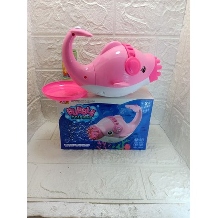 Mainan Anak Pistol Air Sabun Lumba Lumba Bubble Gun Dolphin kemasan kotak SS1525