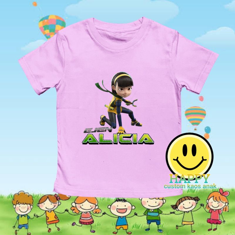 baju anak kaos anak ejen alicia