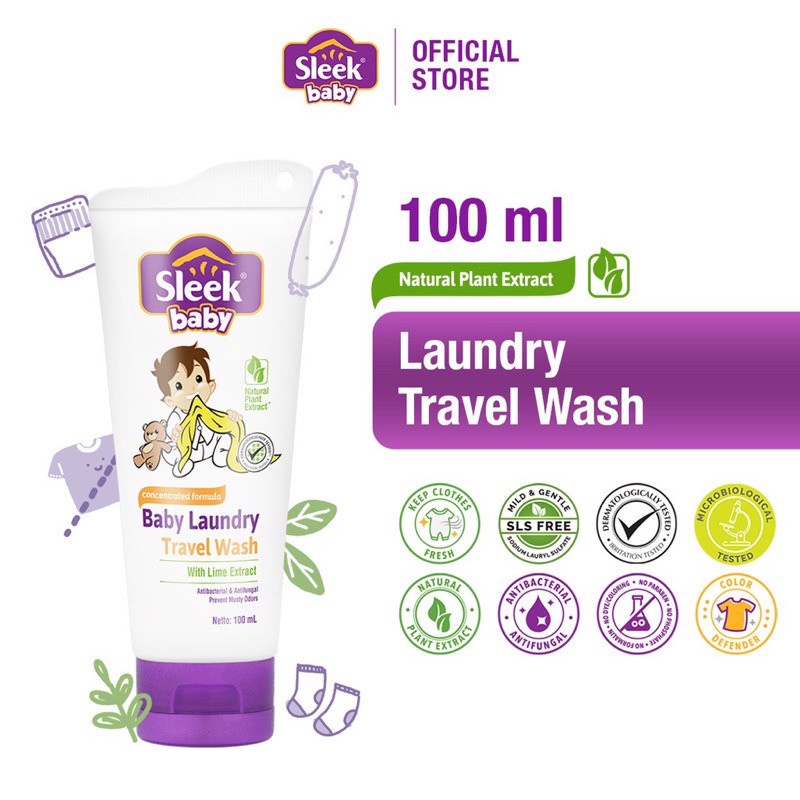 SLEEK Baby Laundry Travel Wash 100ml