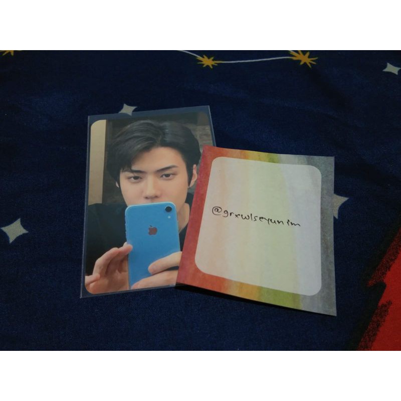 Photocard Sehun IP wal @grxwlseyunim