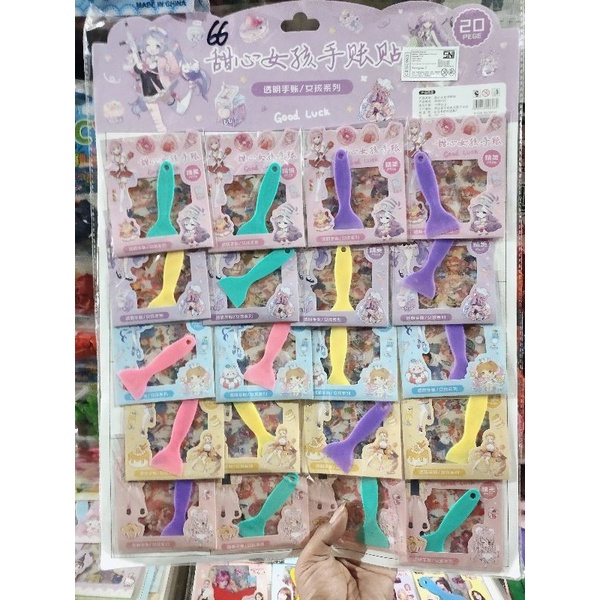 

Stiker karakter anime Momo BT21 kartun Korea lucu isi 20pcs