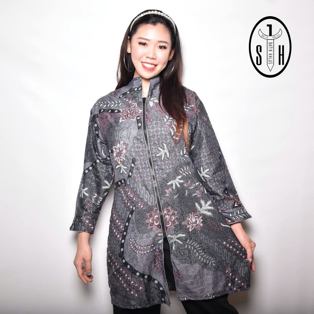 SULTAN HADI BAJU BATIK LENGAN PANJANG TUNIK WANITA BLOUSE JU