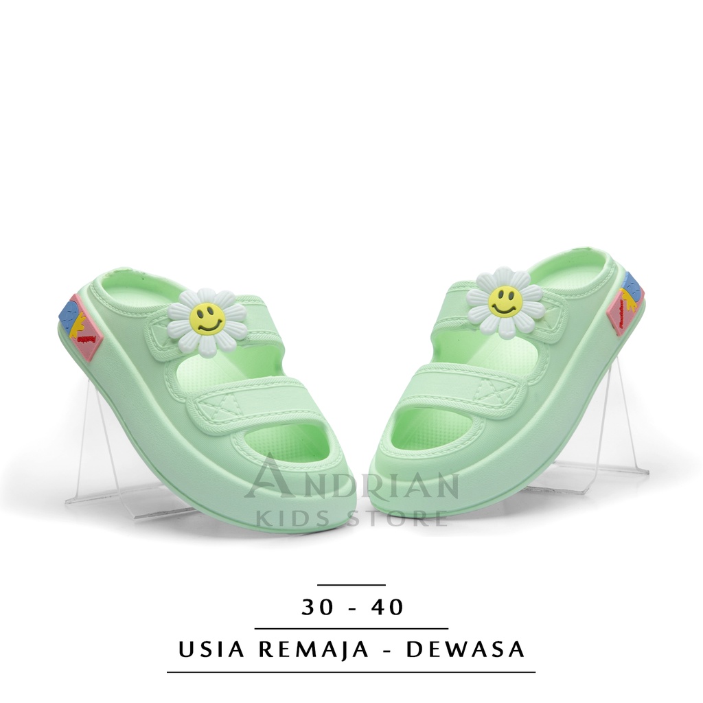 Andrian - New Sandal wanita remaja - dewasa Model selop bandua korean style sandal rumah