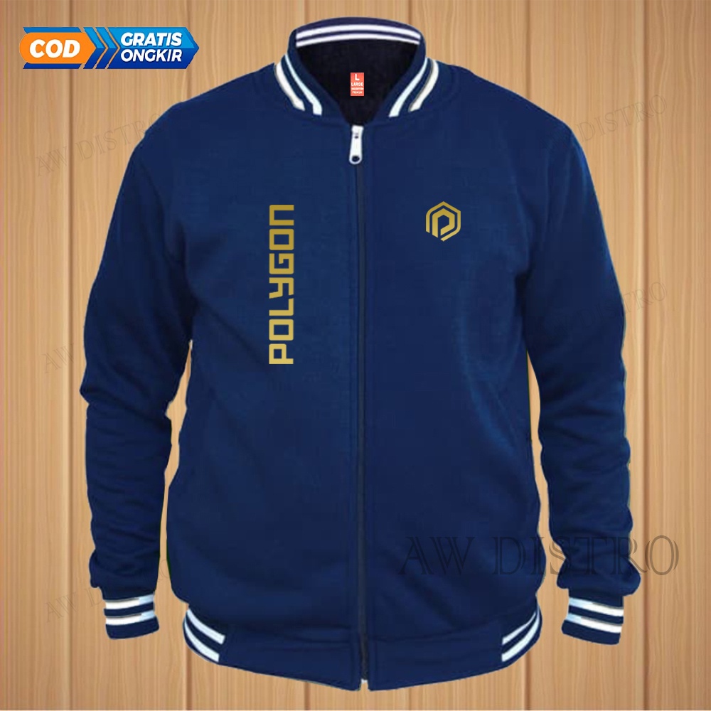 COD Jaket Baseball Varsity Distro Plg Text Gold Premium Quality