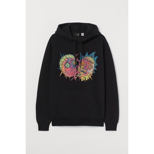 Hoodie Rick and morty black h&amp;m hoodie h&amp;m hnm