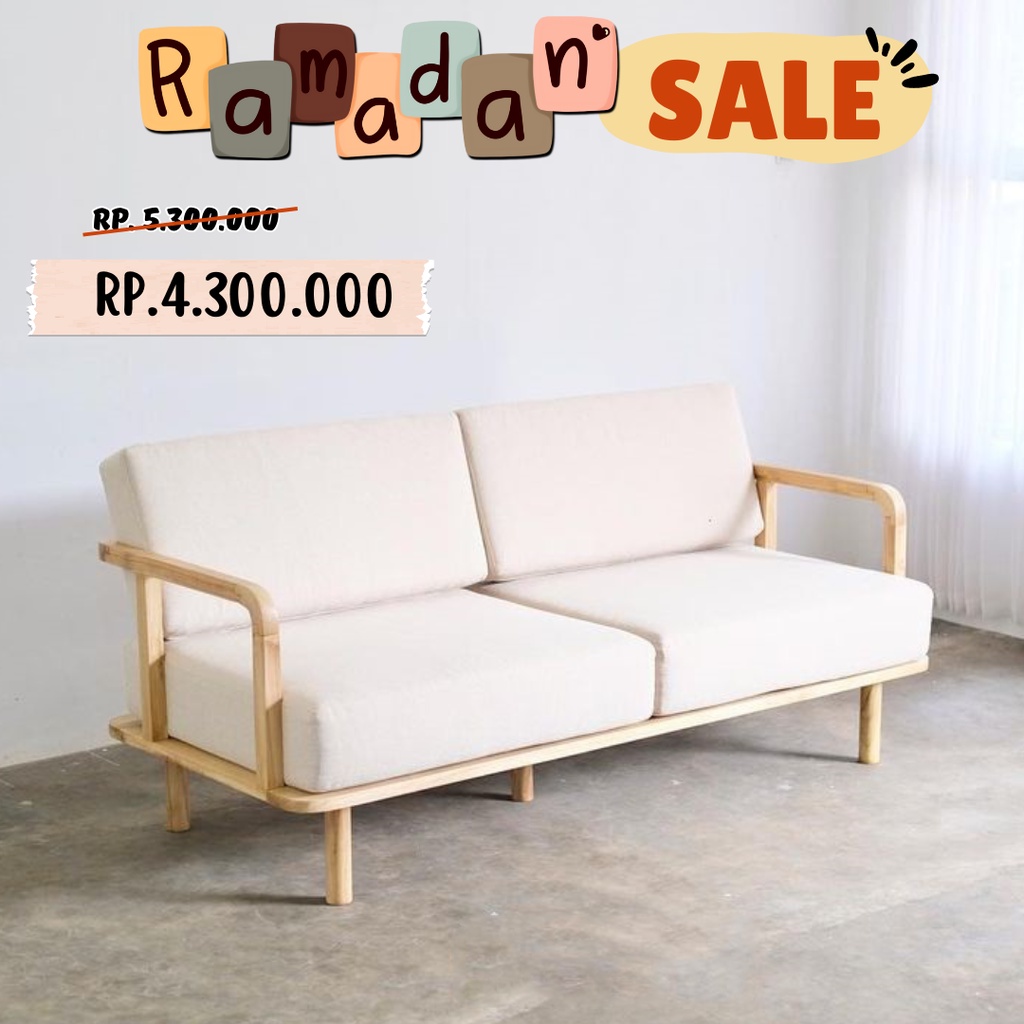 SALE  Sofa Monica  Sofa TV Sofa Santai Sofa Tamu Mid Century  Empuk dan Nyaman