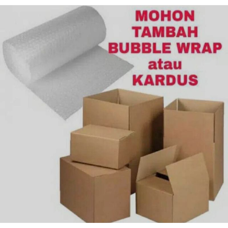

Bubble wrap & kardus
