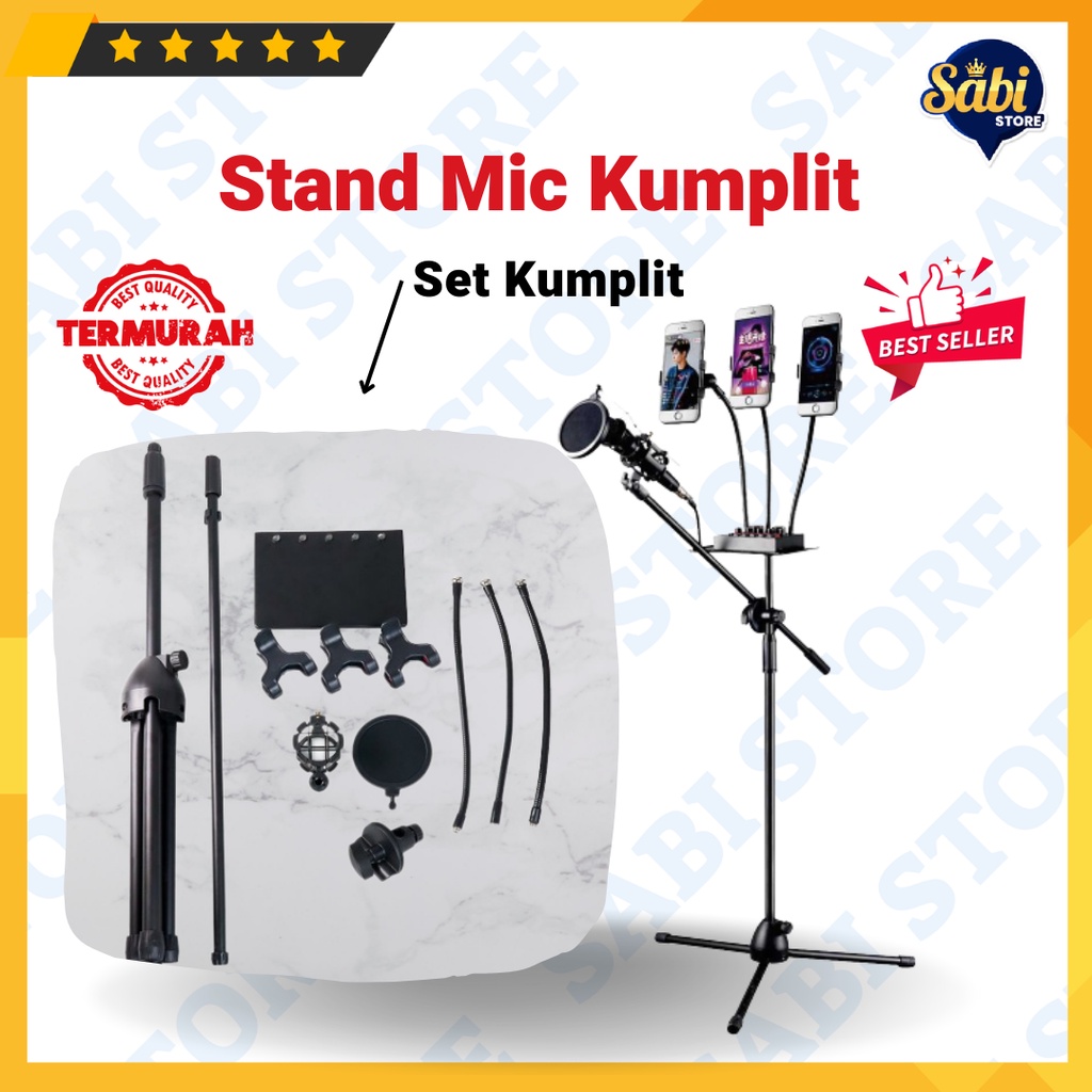 STAND MIC / 3 HOLDER HP / DUDUKAN HP / KAROKE BERNYANYI / ACARA MASJID