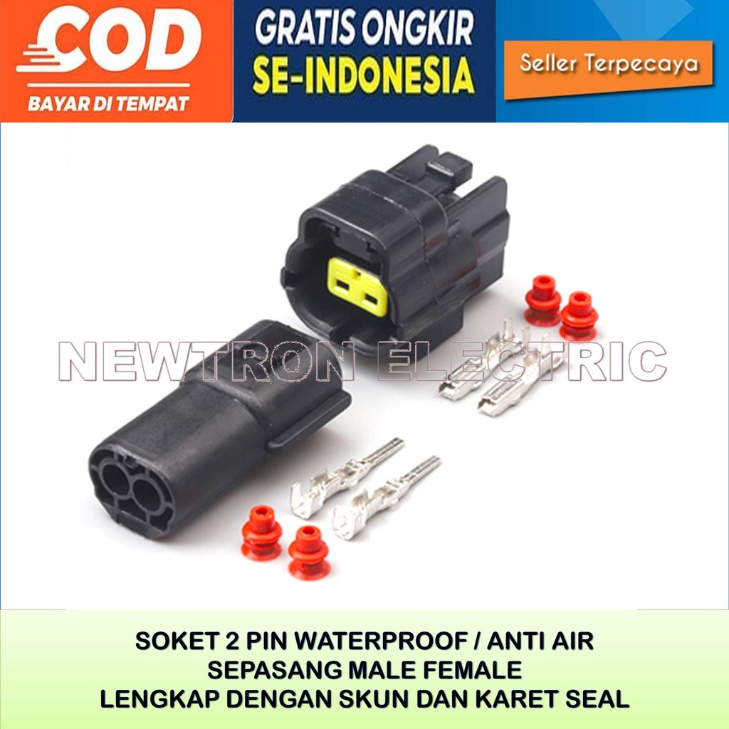 SOKET CONNECTOR 2 PIN ECT TEMPERATURE TOYOTA AGYA AYLA
