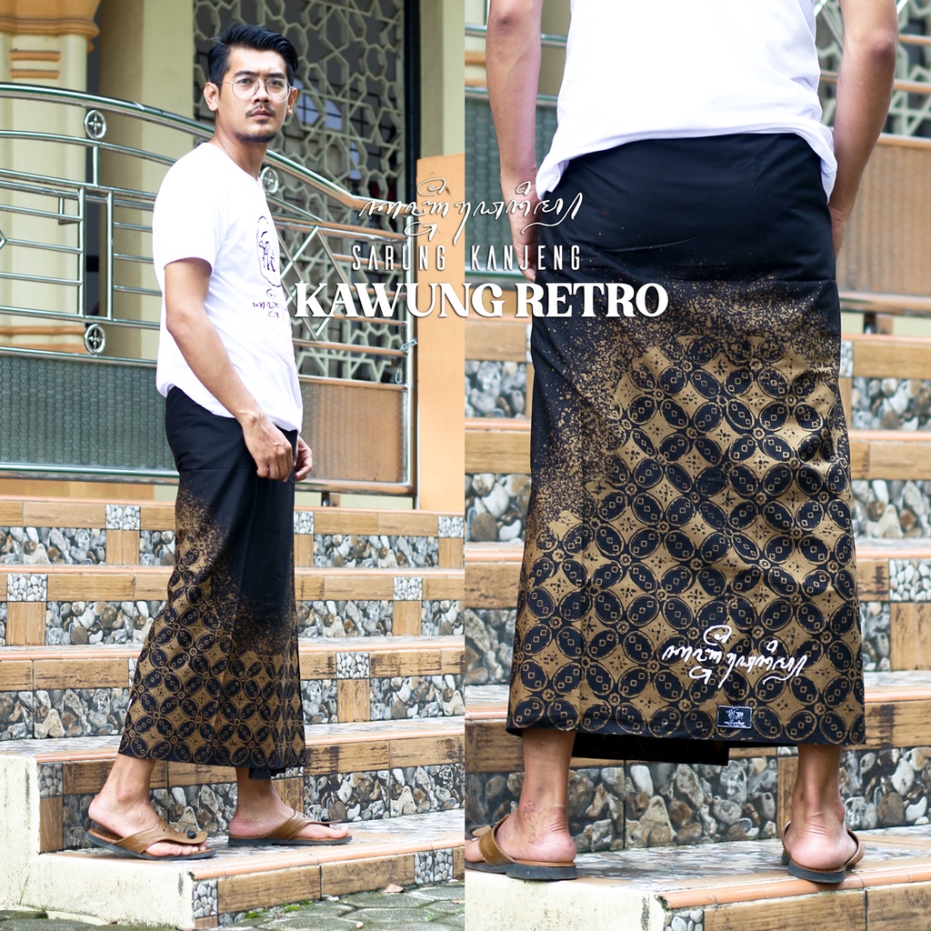 Sarung Kanjeng Sarung Batik Premium Motif Kawung Retro Original