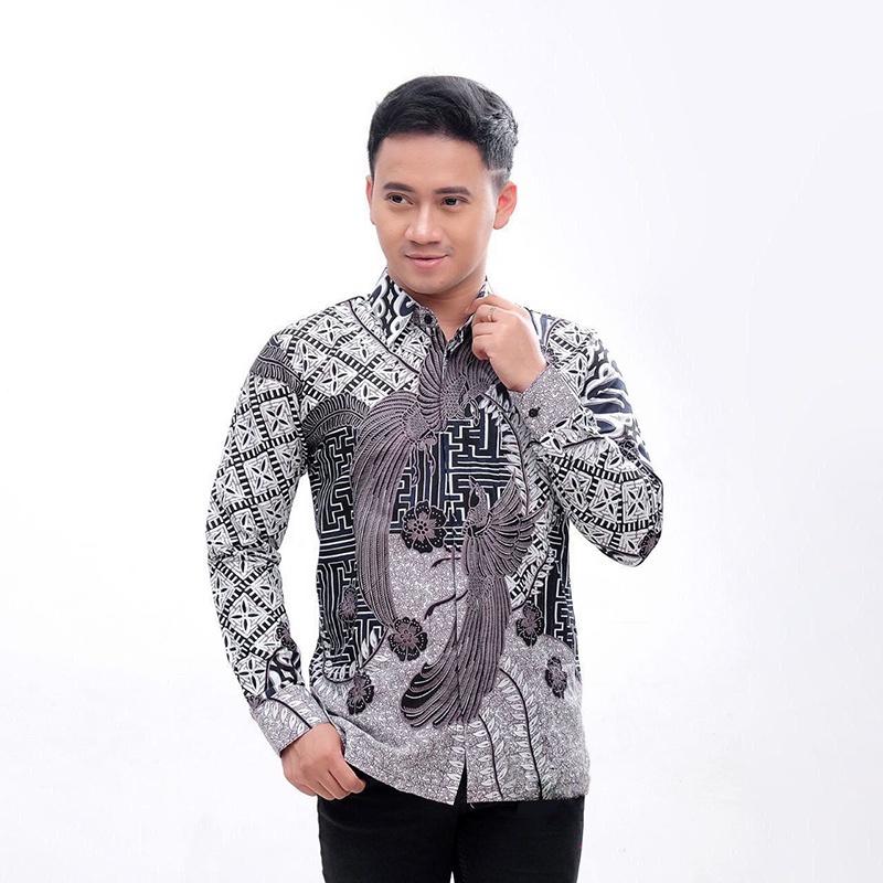 BEST SELLER MOTIF !!! Kemeja Batik Pria Lengan Panjang Size M L XL XXL