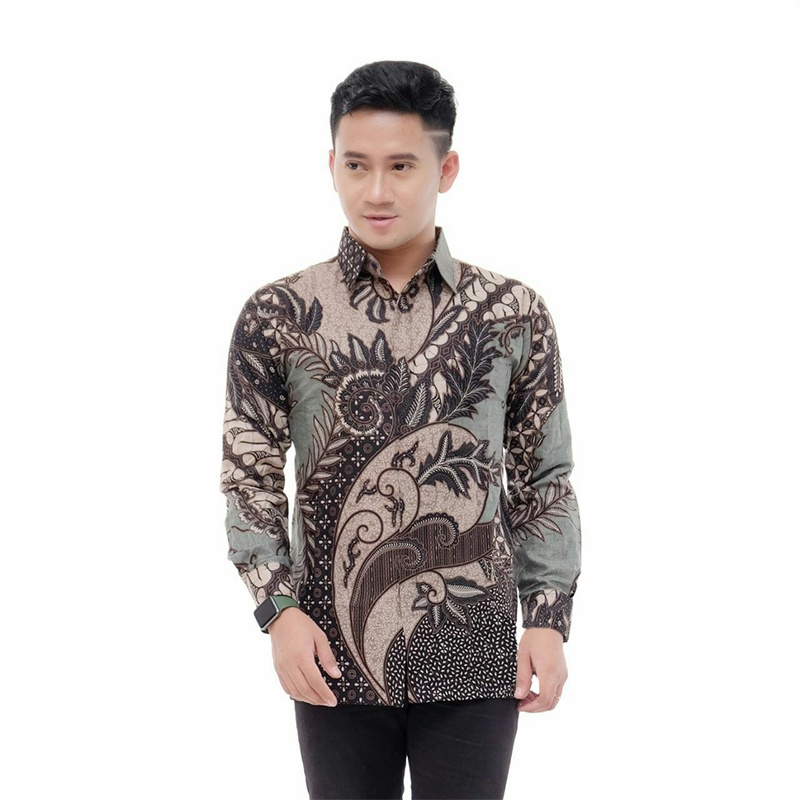 BEST SELLER MOTIF !!! Kemeja Batik Pria Lengan Panjang Size M L XL XXL