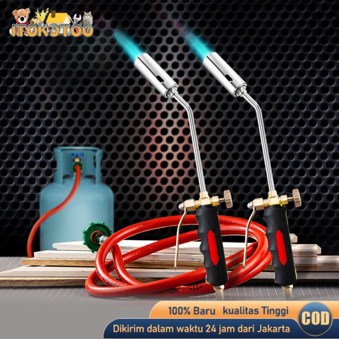 Terlaris Kepala Gas Torch Alat Bakar Heating Torch Gas Lpg Dengan 1.2M Selang