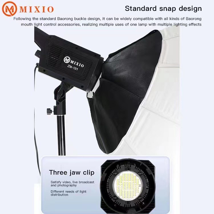MIXIO - ZM-101 Lantern Softbox (25.5&quot;) with Lampu Video Light LED