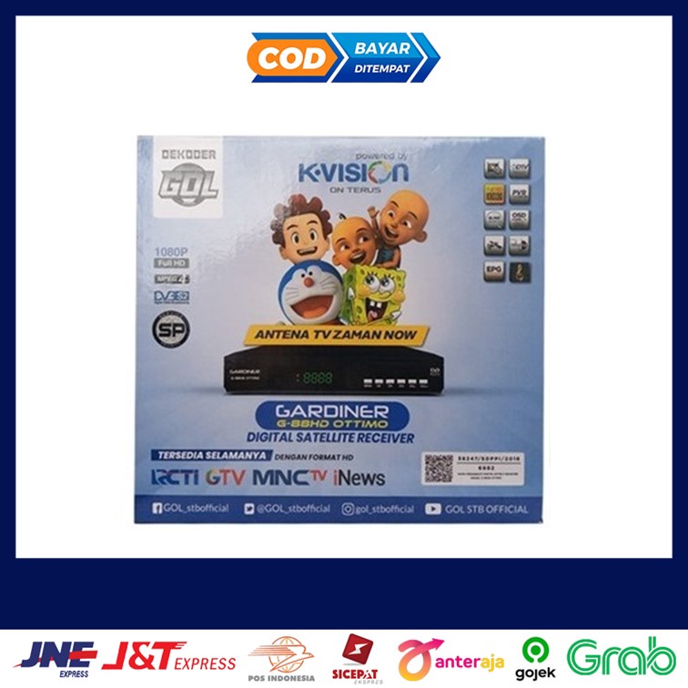 Terbaik Gardiner Ottimo G-88 HD Receiver Parabola Free Voucher MNC TEOS