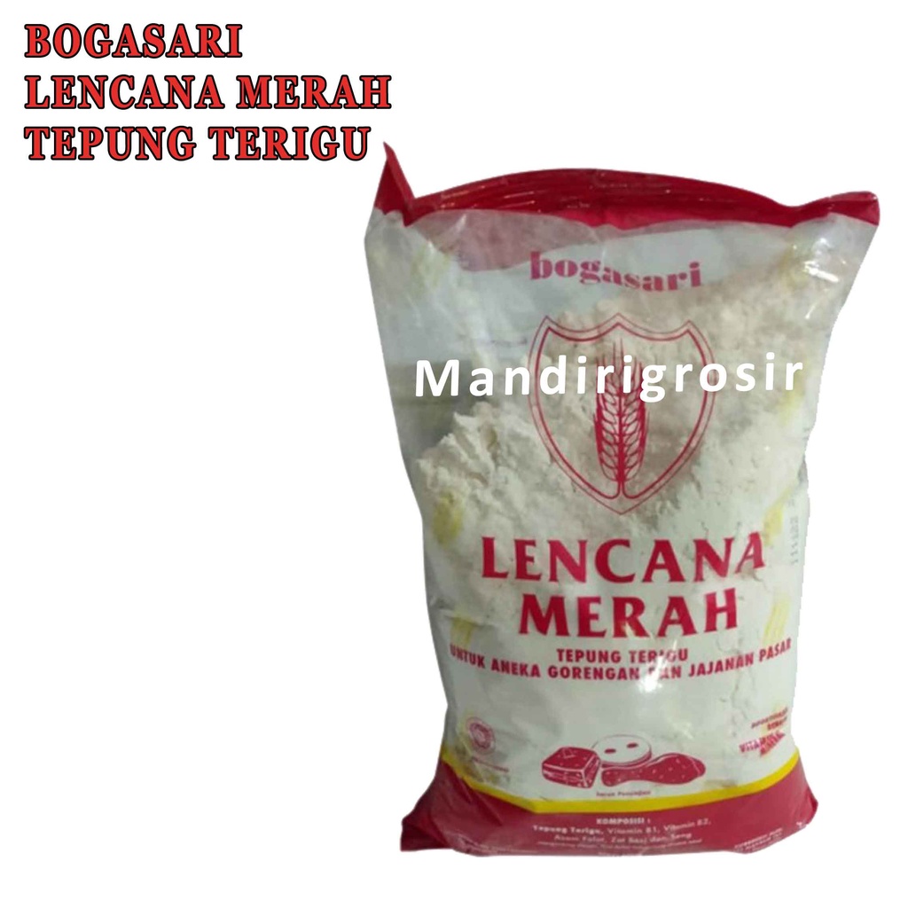 LENCANA MERAH* TEPUNG TERIGU BOGASARI* TEPUNG SERBAGUNA* 1kg