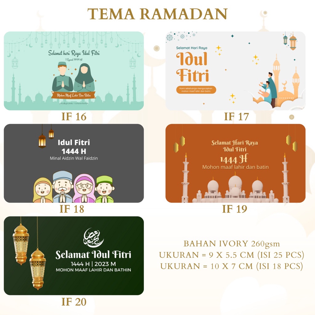 [BISA COD] CETAK  KARTU HAMPERS LEBARAN | KARTU UCAPAN IDUL FITRI | HARGA TERJANGKAU TANPA PRE ORDER 1 HARI LANGSUNG JADI KUALITAS PREMIUM HASIL CETAK RAPI TERBAIK, PROSES KILAT