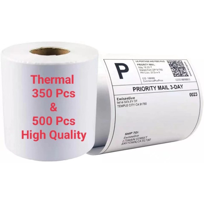 

Terlaris Kertas Printer Thermal Ukuran 100 X 150 Isi 350 & 500 Pcs Murah