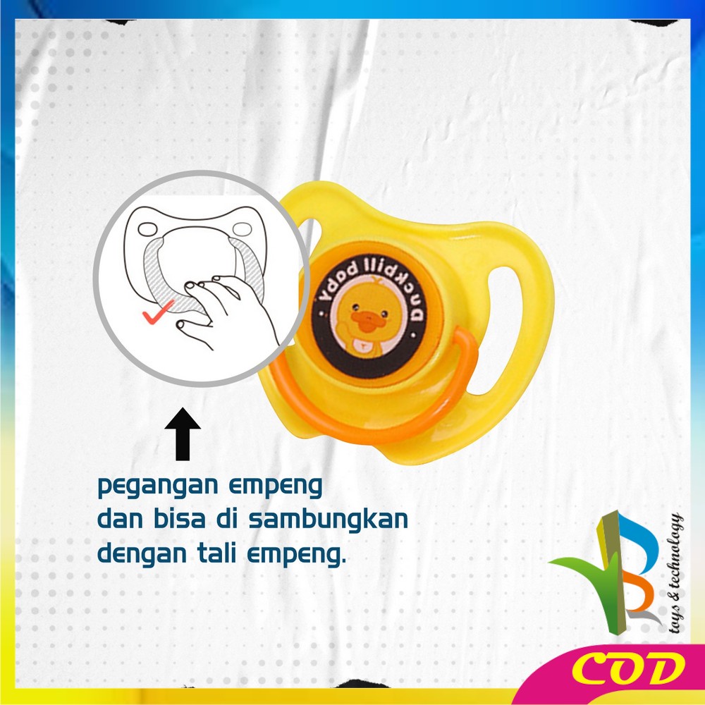 RB-C825 Empeng Dot Bayi Bulat Silicone Dengan Penutup Anti Debu BPA FREE / Kompeng Bayi Datar Baby Pacifier Empeng Gepeng Anak Bayi Import