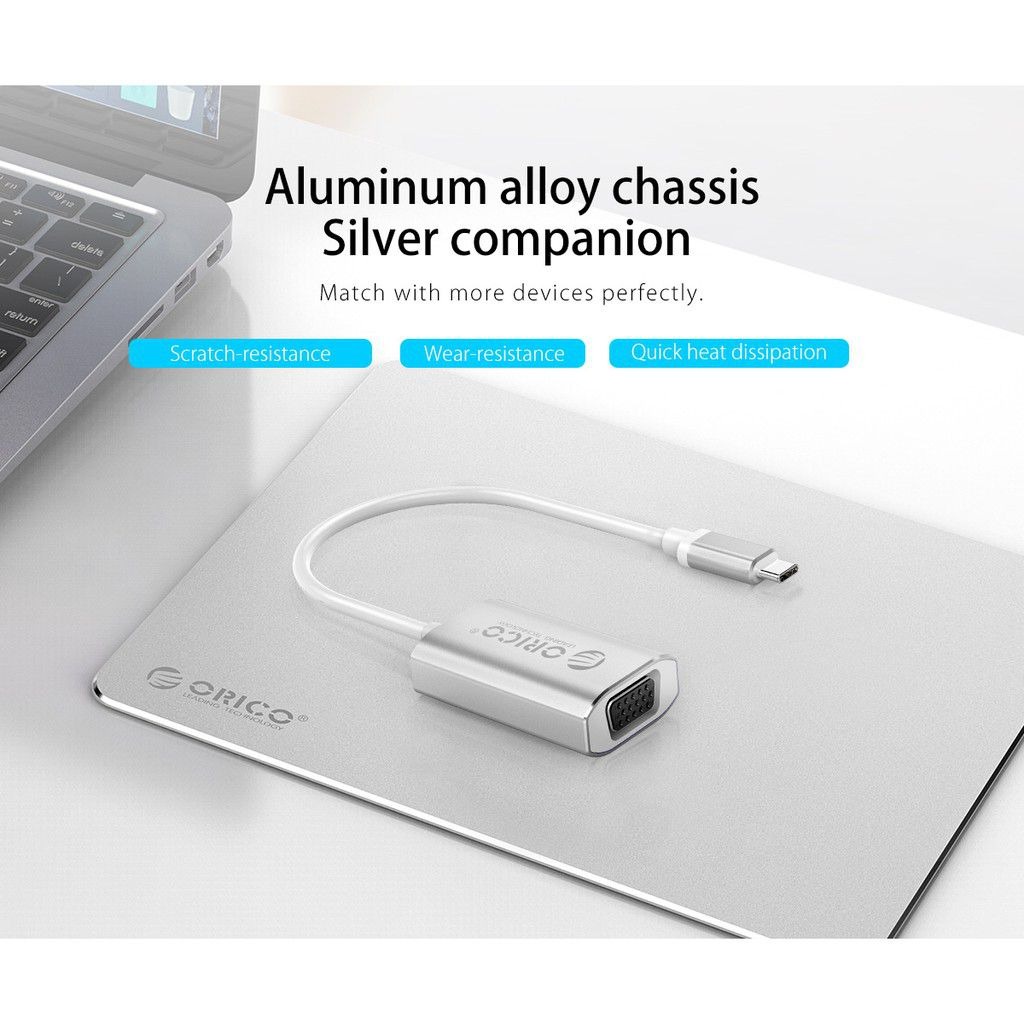 Adapter ORICO XC-102 Type-C to VGA Adaptor Konverter Vidio Cable