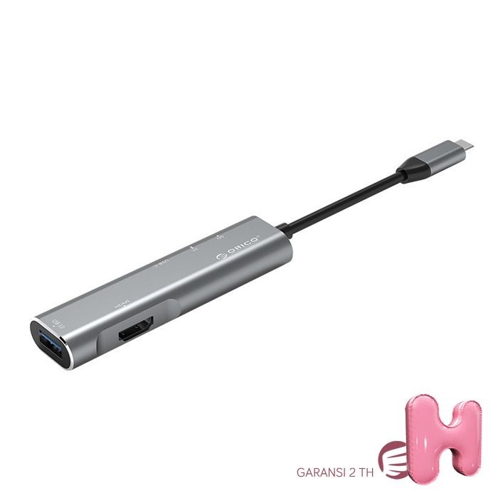 Adaptor ORICO CLH-W3 Port Type-C to HDMI USB3.0 SD TF Docking Station