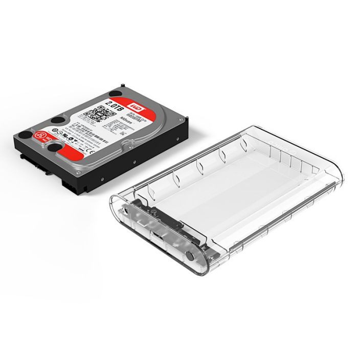 HDD Cover Transparan Orico 3139u3 3.5 inch External Drive Enclosure