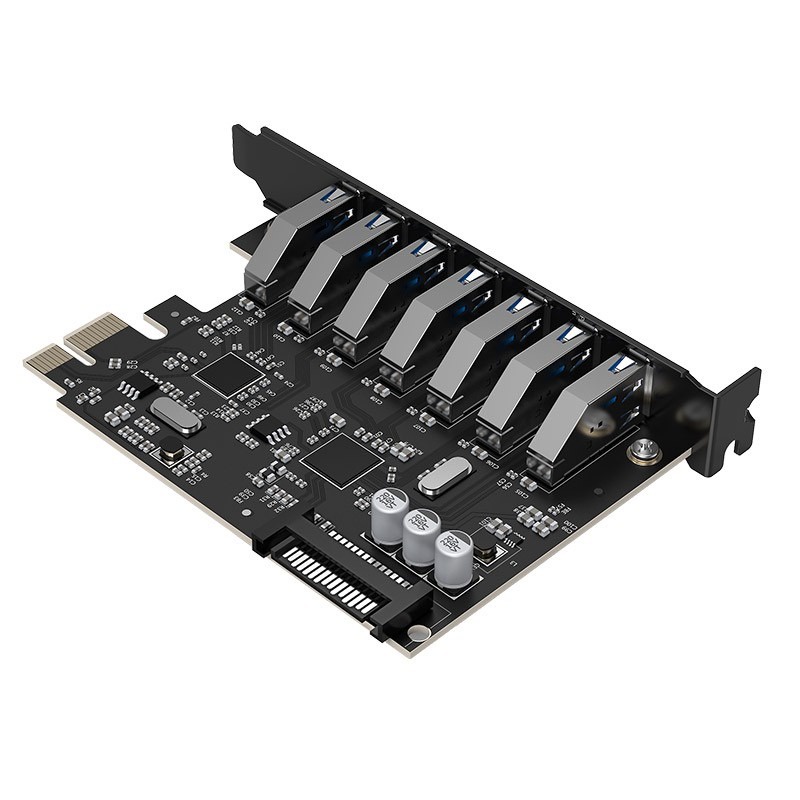 ORICO PVU3-7U-V1 USB3.0 Speed 7Port PCI-E Expansion Dual Chip Original