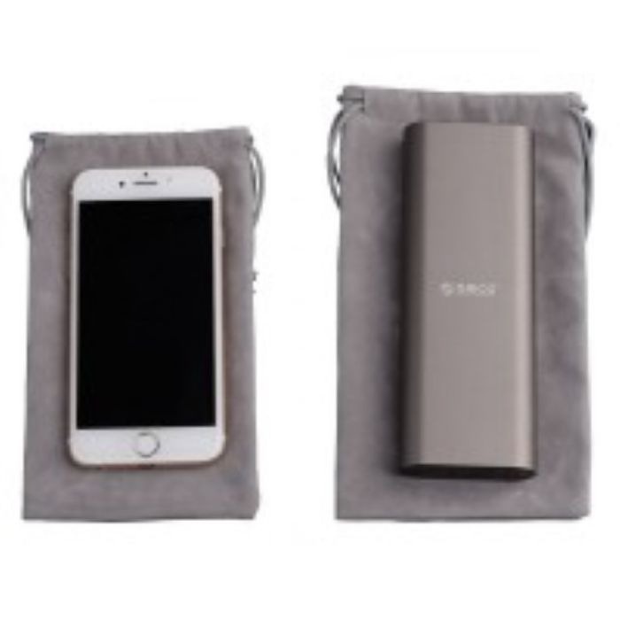 Wadah Pouch Storage Bag ORICO SA1810 Velveteen Powerbank Smartphone