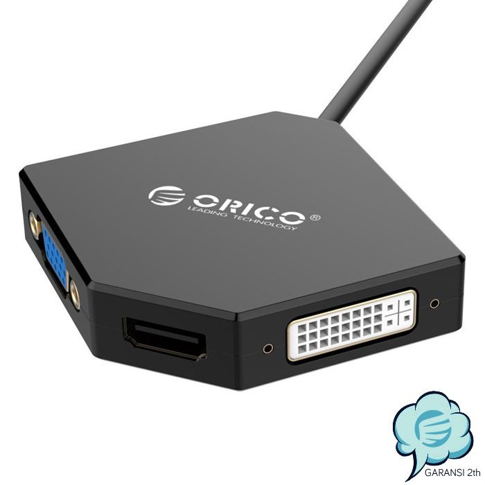 Kabel Projektor ORICO DMP-HDV3S Mini Display Port to 4K HDMI DVI VGA
