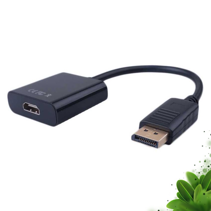 Adapter DisplayPort ke HDMI VGA DVI 4K 60Hz Converter Laptop Proyektor TV Universal COD