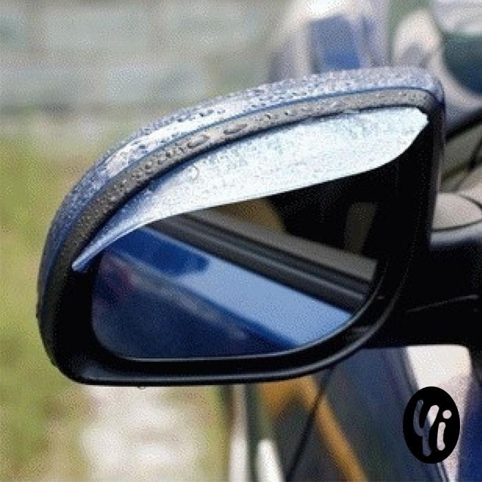 Pelindung Spion Kaca Mobil Air Jernih Bening Bebas Gangguan Hujan PVC Stiker Anti Fog Cermin Car Ref